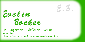 evelin bocker business card